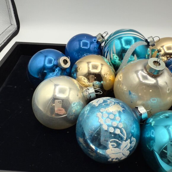 Vintage Mercury Glass Christmas Ornaments Rauch Made in USA - Picture 4 of 15